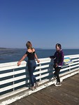 Op de pier bij San Simeon