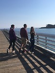 Op de pier bij San Simeon
