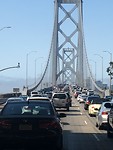 Onderweg naar downtown San Francisco vanaf Oakland