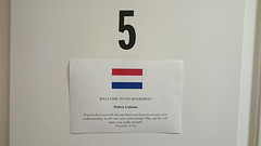 Kamernummer met Welcome!