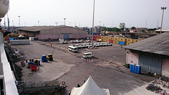 Dock terrein voor het schip