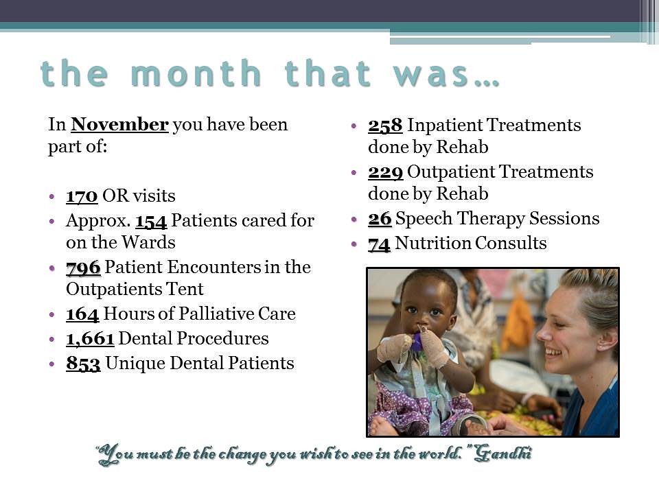 Surgeries November 2