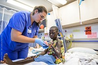 Tresor before surgery on the ward
