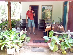 Voor ons guesthouse in Sigirya.