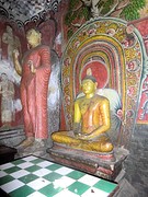 In de cave tempel, Dambulla.