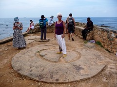 Plaats waar kanon op stond VOC fort Galle.