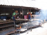 Vis uit de Mekong op de barbeque