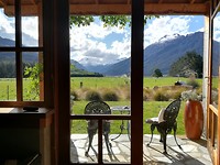 uitzicht vanuit onze b&b