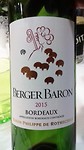 Berger Baron 2015 Bordeaux, een goed jaar!