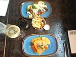 Heerlijk eten in het restaurant van de Jachthaven
