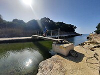 Corfu Trail tussen zee en meer van Korission