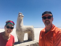 Las salinas grandes (de grote zoutvlakte)