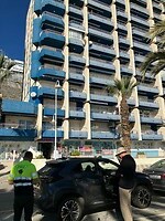 Lekke band bij het appartement rep 3 dage