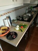 De keuken van ons appartement
