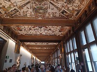Prachtige gang in Uffizo