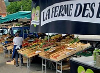 De weekmarkt in St. Bonnet