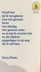 Gedicht over een Camino ervaring