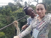 We walking on the Canopy walkway