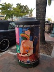 Even the rubbish bins are full of art