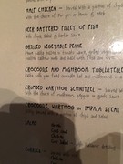 Ook het menu is aangepast aan de natuur