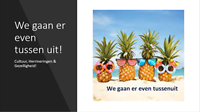 We gaan er even tussen uit!