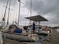 Andre aan het werk