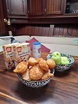 Oliebollen en appelflappen