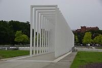 Modern stuk in slotpark van Schwerin