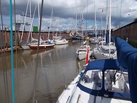 In de sluis van Brunsbuettel