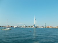 Uitzicht op de haven van Portsmouth