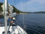 Voor anker in de Koljöfjord