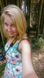 Selfie in front of thw bamboooo