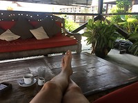 Relaxen op het dakterras