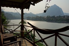 Uitzicht vanaf onze bungalow