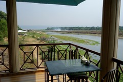 Uitzicht vanuit ons hotel