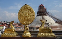 Budhnath in de steigers