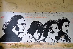 The beatles at Maharishi Mahesh Yogi Ashram