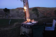 Dinner by candlelight