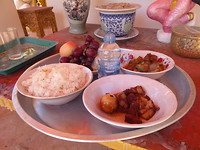 Offering aan boeddha