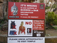 Infobord Thaise tempelregels
