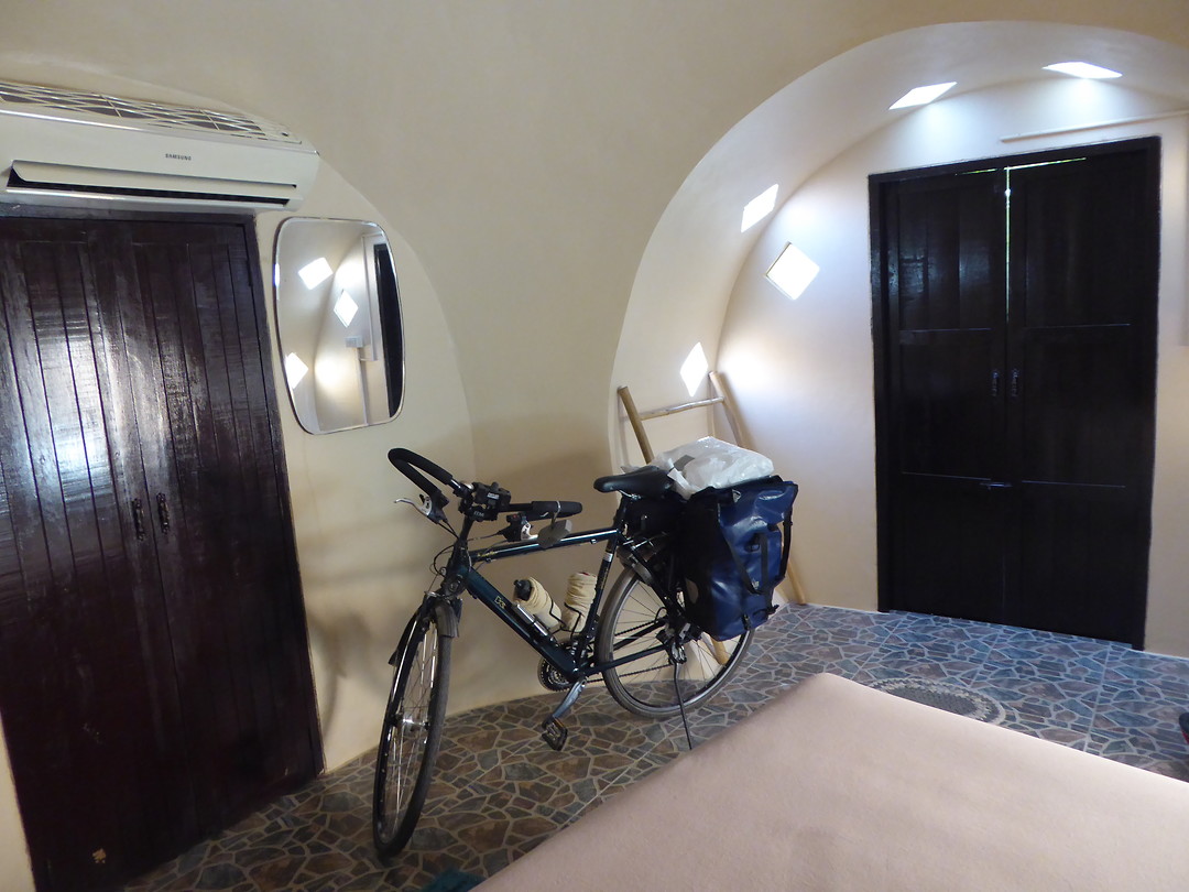 Fiets kan vlotjes in de kamer