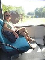 een ritje op een snikhete bus, ongeveer een 1/2 h a /3/4
