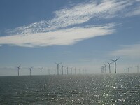 het immense windmolenpark