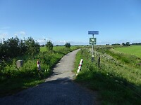 eigen fietspad op weg naar Hindeloopen