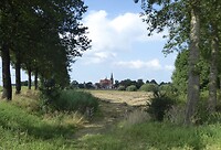 Zicht op kerk
