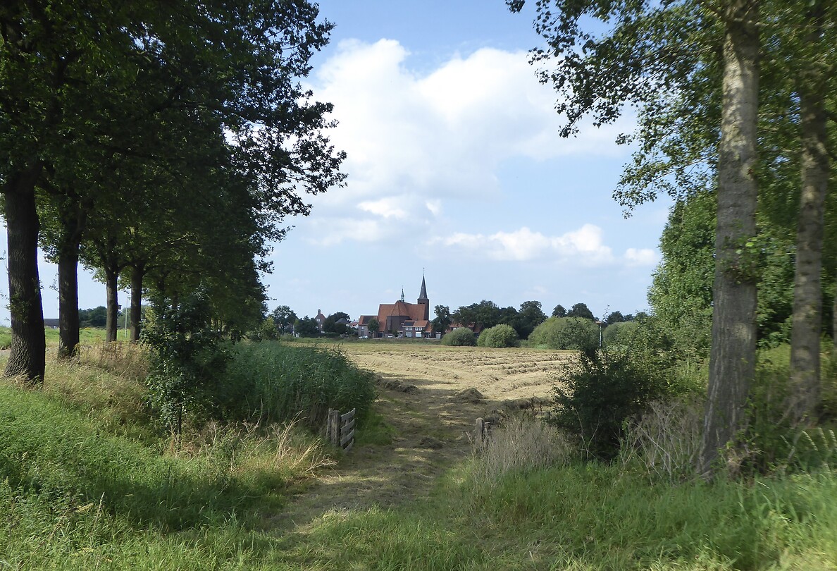 Zicht op kerk