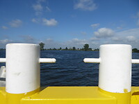 Veer Alphen-Oijen met zicht op de Maas