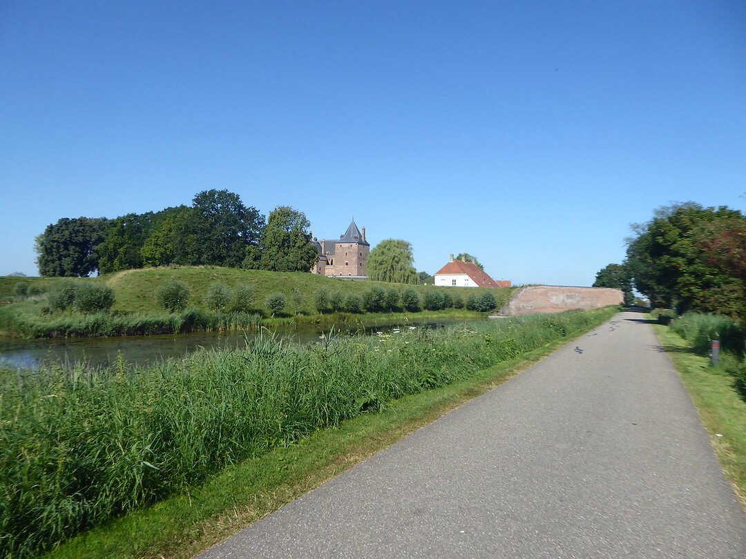 Zicht op het slot