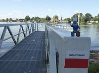Mijn mascotte wil het waterliniepad afwandelen