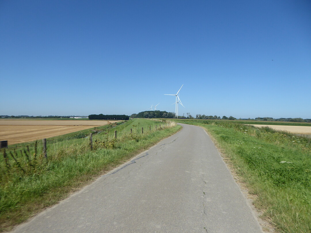 Op weg naar de fietstunnel
